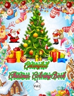 Entangled Christmas Coloring Book vol: 1: Christmas Coloring Book Single Side Illustration Holiday theme Designs Features 50 Original Hand Drawn Christmas Designs An Adult Coloring Book with Charming 1703058283 Book Cover