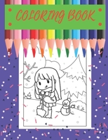 Coloring Book: for little girls, nice design funny and cute . B08TYVDF9V Book Cover