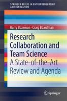 Research Collaboration and Team Science: A State-of-the-Art Review and Agenda 3319064673 Book Cover