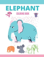 Elephant Coloring Book: Animal coloring book for kids featuring unique elephant illustrations B08NVGHLBR Book Cover