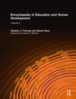 Encyclopedia of Education and Human Development 0815359799 Book Cover