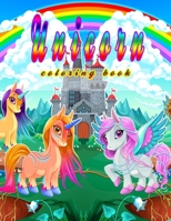 Unicorn coloring book: ユニコーン 塗り絵, 4〜8 歳の子供の B08NRXFZTZ Book Cover