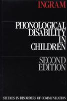 Phonological Disability in Children 1871381053 Book Cover