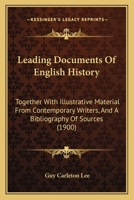 Source-Book of English History; Leading Documents 134515626X Book Cover