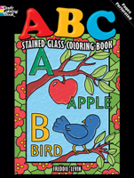 ABC Stained Glass Coloring Book 0486473341 Book Cover