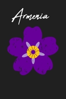 Armenia: Purple Forget-Me-Not Flower 120 Page Lined Note Book 1656635658 Book Cover