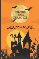 Halloween themed coloring book: 30 Cute Halloween illustrations for kids B0BHRGPZ17 Book Cover