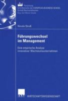 Fuhrungswechsel Im Management: Eine Empirische Analyse Innovativer Wachstumsunternehmen 3824406926 Book Cover