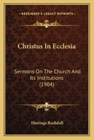 Christus in Ecclesia 0548749914 Book Cover