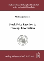 Stock Price Reaction to Earnings Information 3896734814 Book Cover