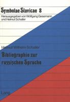 Bibliographie Zur Russischen Sprache 382046400X Book Cover