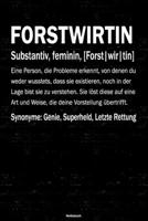 Forstwirtin Notizbuch: Forstwirtin Journal DIN A5 liniert 120 Seiten Geschenk 171261696X Book Cover