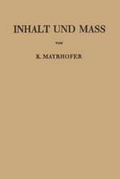 Inhalt Und Mass 3211802673 Book Cover
