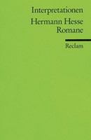 Hermann Hesse Romane (Interpretationen) 3150088127 Book Cover