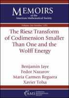 The Riesz Transform of Codimension Smaller Than One and the Wolff Energy 1470442132 Book Cover