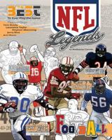 NFL Legends: The Ultimate Coloring, Activity and STATS Football Book for Adults and Kids 1973888386 Book Cover
