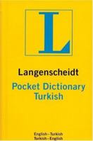 Langenscheidt Turkish Pocket Dictionary (Langenscheidt's Pocket Dictionaries) 0887290906 Book Cover