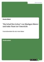 "Ein Schaf fürs Leben" von Maritgen Matter und Anke Faust im Unterricht 3640401948 Book Cover