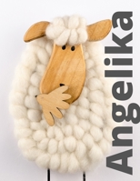 Angelika: Checkered Notebook with Name for Girls and Women, XL 8.5x 11, 120 Pages, Paperback. 1654717657 Book Cover