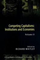 Competing Capitalisms: Institutions and Economies 1840647493 Book Cover