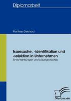 Issuesuche, -Identifikation Und -Selektion in Unternehmen 3836651866 Book Cover