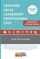 Certified Sales Leadership Professional CSLP Body of Knowledge 1715366743 Book Cover