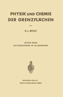 Physik Und Chemie Der Grenzflachen: Erster Band: Die Phanomene Im Allgemeinen 3642532942 Book Cover