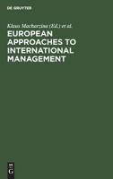 European Approaches to International Management 311009827X Book Cover