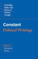 Constant: Political Writings 0521316324 Book Cover