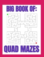 Big Book of Quad Mazes: Quad maze puzzles are four times as fun B08M8HF4P7 Book Cover