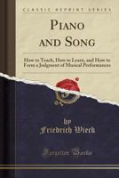 Clavier und Gesang. Didaktisches und Polemisches. 1512191043 Book Cover