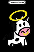Composition Notebook: Holy Halo Cow - Cute Cow Journal/Notebook Blank Lined Ruled 6x9 100 Pages 1706469640 Book Cover