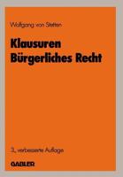 Klausuren Burgerliches Recht 3409377301 Book Cover