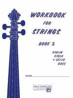 Workbook for Strings, Bk 2: Cello 0739015117 Book Cover
