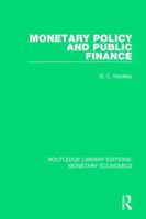 Monetary Policy and Public Finance 1138704903 Book Cover