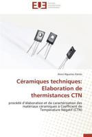 CA(C)Ramiques Techniques: Elaboration de Thermistances Ctn 3841797210 Book Cover