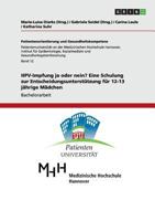 Hpv-Impfung Ja Oder Nein? Eine Schulung Zur Entscheidungsunterstutzung Fur 12-13 Jahrige Madchen 3656580995 Book Cover