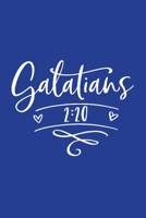 Classic Blue Gratitude Journal: Galatians 2:20 | Positive Mindset Notebook | Daily and Weekly Reflection | Cultivate Happiness Habit Diary (Bible Verse on Cover) 1672923212 Book Cover