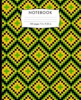 Notebook: Kwanza African pattern Composition Notebook with Cursive Paper. 100 pages Cursive Paper Book 7.5 x 9.25 inches for practice writing. 1081333049 Book Cover