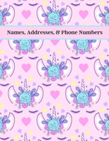 Names, Addresses, & Phone Numbers: Address Book for Men, Women With Alphabet Index (Large Tabbed Address Book). 1676455612 Book Cover