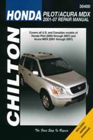 Honda Pilot & Acura MDX: 2001 through 2007 156392692X Book Cover