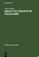 Analytic essays in folklore (Studies in folklore) 902793231X Book Cover