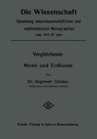 Vergleichende Mond- Und Erdkunde 1167580087 Book Cover