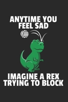 Dinosaurier Volleyball Notizbuch: Dinosaurier Volleyball Notizbuch f�r Liebhaber / Notizheft / Notizblock A5 (6x9in) Dotted Notebook / Punkteraster / 120 gepunktete Seiten 1673769144 Book Cover