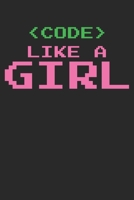 Notebook: Code Like A Girl Dot Grid 6x9 120 Pages 1700222864 Book Cover