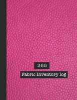 Fabric inventory log book: Large Journal for the sewing lover, machinist, designer or small business to keep a record of fabric sourced for project ... - Cerise leather effect cover art design B083XVFGFY Book Cover