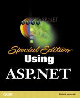 Special Edition Using Asp.Net (Special Edition Using) 0789725606 Book Cover