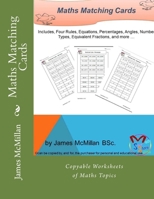 Maths Matching Cards: Copyable Worksheets of Maths Topics 1979393656 Book Cover