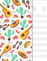 Ukulele Tab Notebook: 4 String Chord and Tablature Staff Music Paper for Students & Teachers, Cactus Cover 1671108469 Book Cover