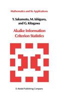 Akaike Information Criterion Statistics (Mathematics and its Applications) 9027722536 Book Cover